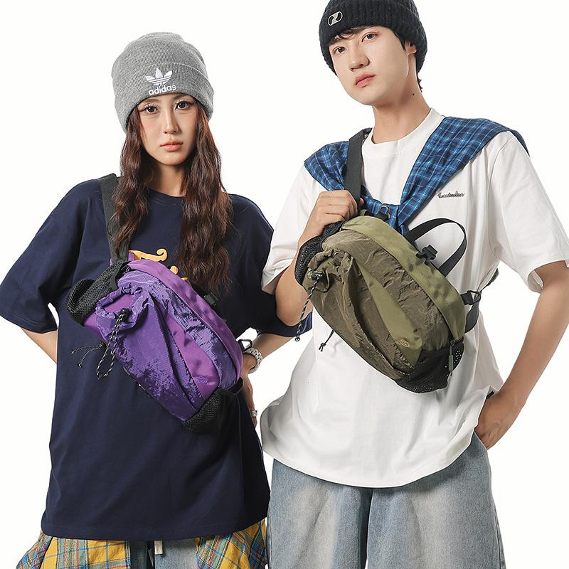 Unisex Outdoor Hiking Hiking Bag Personality Cool Multifunctional Crossbody Breast Bag Travel Storage Bag