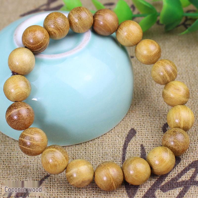 Sandalwood 10MM Single Loop Bracelets - Unisex Buddhist Beads Rosary Jewelry