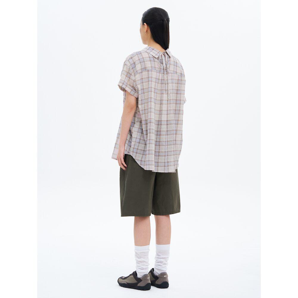 8SECONDS Cotton Washed Bermuda Shorts Khaki