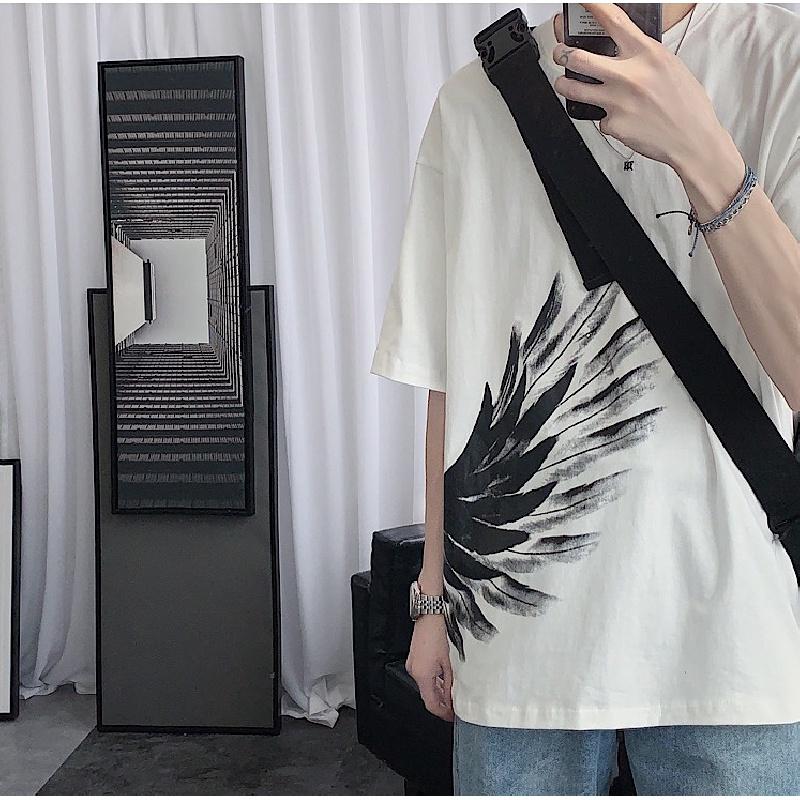 Männer Kurzarm T-Shirts Brief Grafik Druck Mode marke tees für männer Männer Kleidung Casual Tee Mann Sommer Koreanische Retro tops Für