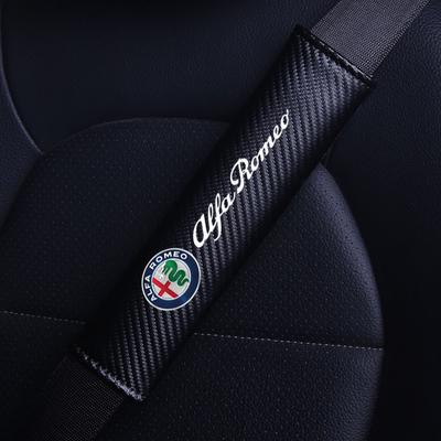 Car Safety Belt Positioner Protect Shoulder Pad Seatbelt Cover For Giulietta 159 Mito Giulia Stelvio 147 Accessories