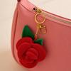Portachiavi con Ciondolo Fiore di Rosa Colorato - Regalo Creativo di San Valentino per la Fidanzata