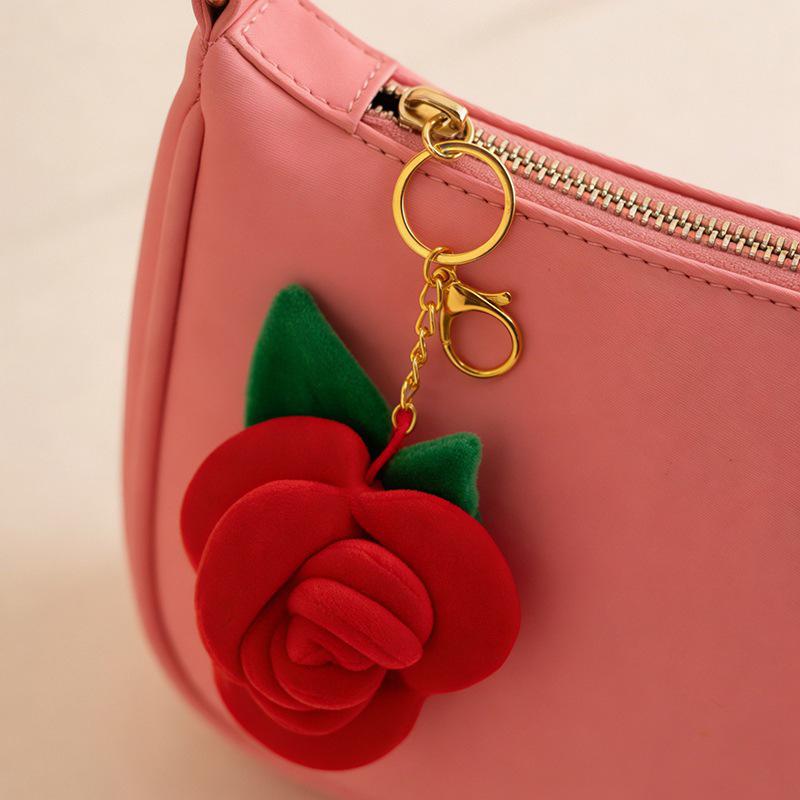 Portachiavi con Ciondolo Fiore di Rosa Colorato - Regalo Creativo di San Valentino per la Fidanzata