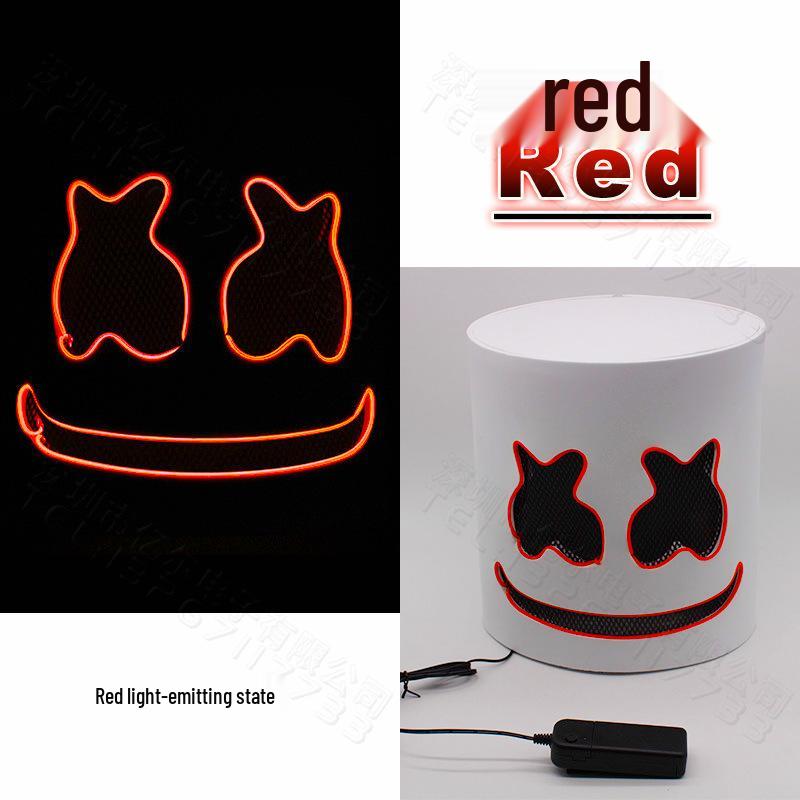 Светодиодная маска Marshmello - Головной убор для DJ-фестиваля и Хэллоуин-вечеринки