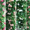 Artificial Rose Vine Hanging Decor for Walls and Ceilings