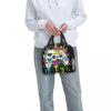 Borsa Termica per Pranzo Isolante Astratta Colorata con Graffiti per Gamer Bambini Scatole per Cibo Portatili Borsa Termica Tote