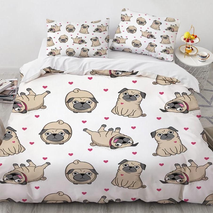 Dackel Welpen Bettbezug Anzug Bettwäsche Anzug Bettdecke Bezug Dreiteiliges Set