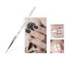 Yousheng 3Pcs Nail Drawing Pens Unique Pattern Ultra-thin Acrylic Nail Art Carving Pens DIY Manicure Gadget for Women