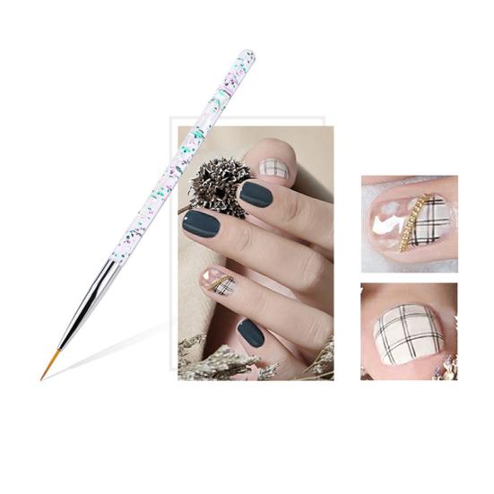 Yousheng 3Pcs Nail Drawing Pens Unique Pattern Ultra-thin Acrylic Nail Art Carving Pens DIY Manicure Gadget for Women