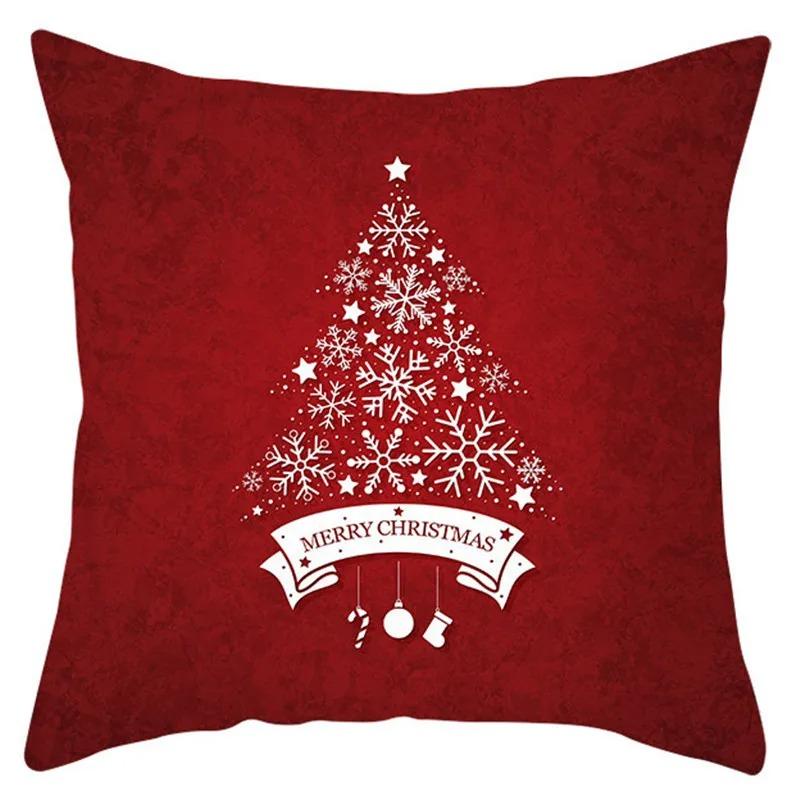 Christmas Themed Pillowcases Car Ornaments Office Santa Claus Living Room Sofa Home Pillowcases