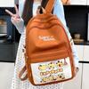 Vierteiliges Rucksack-Set Kinder-Schüler-Cartoon-Schultasche Damen Multifunktionaler Rucksack