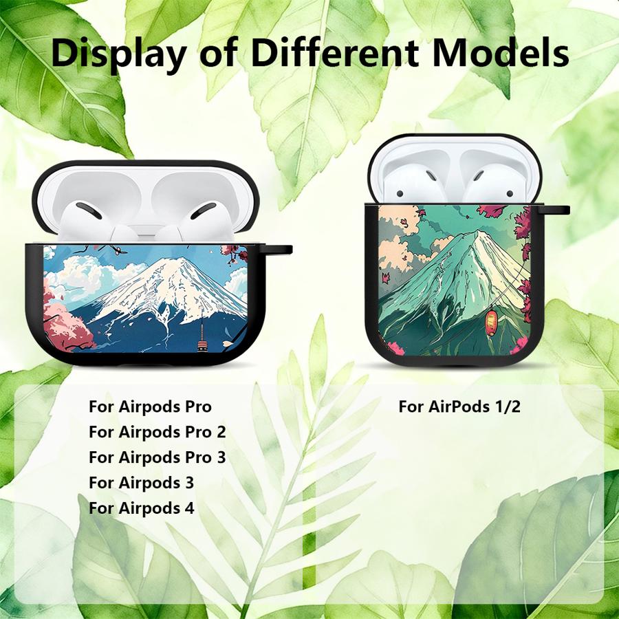 Case For Airpods 1 2 Pro2 Pro3 3 Pro 4 Earphone Cases Cover Japanese Scenery