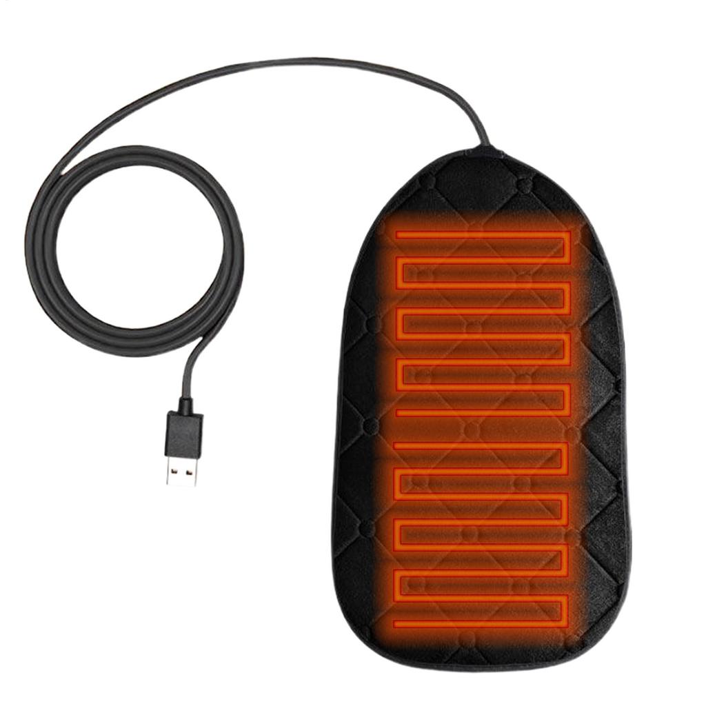 USB Heated Motorcycle Seat 5V 2A 7W Heated Waterproof Cushion Warm Motorbike Seat Cover For Motorbike Snowmobile Scooter