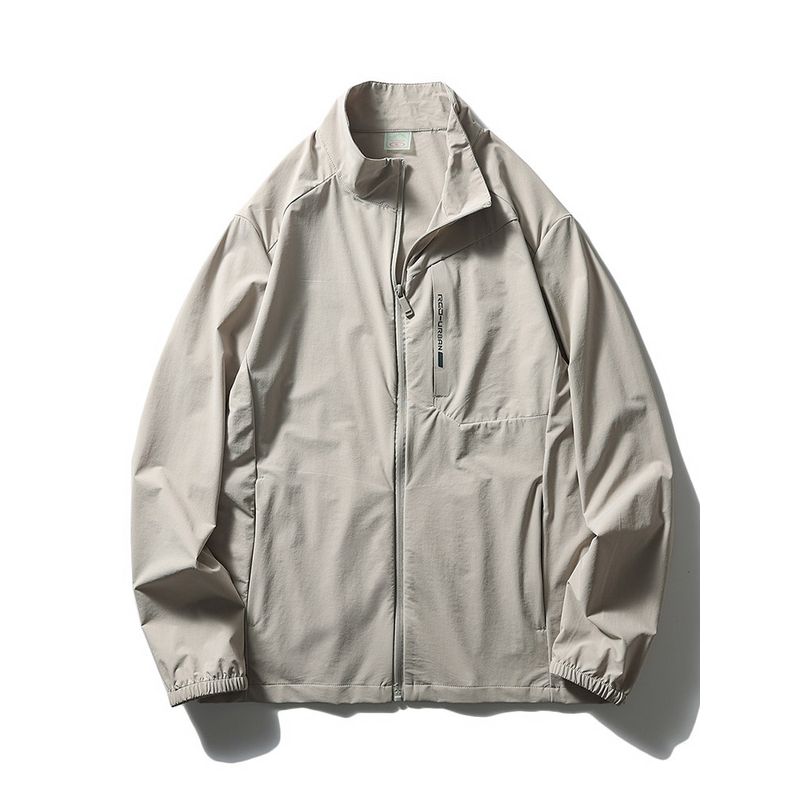 Ultra-Thin Breathable Ice Silk Stand Collar Sun Protection Clothing 2024 New Arrival Men Summer Fishing Outwear Export Lightweight Wind Shield