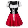 Little Red Riding Hood Costume Cape Dress up Halloween Cosplay Fairy Tale Princess for Women Adult
