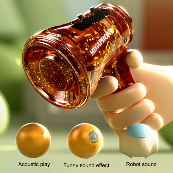 Mini roh klíčenka nahrávatelný ruční reproduktor hudební přehrávač taška přívěsky hračka měnič hlasu pro večírky akce