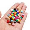 50pcs/Lot Acrylic Oblate Beads 8mm Flat Round Spacer Loose Bead for DIY Necklace Bracelet Jewelry Making Accessories