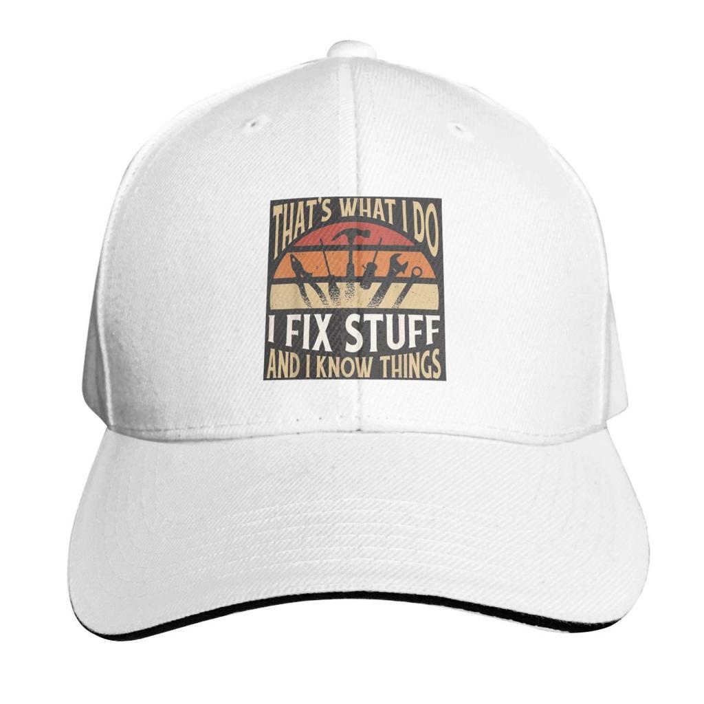 Thats What I Do I Fix Stuff And I Know Things Cap Fashion Casual Baseball Caps Adjustable Hat Hip Hop Unisex Baseball Hats
