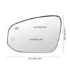 Cristal de Lente de Espejo Retrovisor de Coche con Punto Ciego Calefactado Para Toyota Sienna - Cristal de Espejo Retrovisor 8790708020 TO1324189