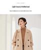 Trench da Donna di Media Lunghezza Doppiopetto in Lana e Cashmere - Collezione Autunno/Inverno