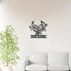 Custom Romantic Heart Metal Sign, Personalized Name Wall Art, 3D Love Decoration for Couples Wedding Valentine Gift