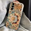Retro Mandala Pattern Leather Lanyard Case For Samsung S26 S25 Ultra S24 S23 S22 Plus S21 FE A16 A17 A26 A36 A37 A54 A55 A56 A57 5G Cover