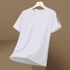 Sommer Ice Silk Kurzarm-T-Shirt für Herren, Sommer Sport und Freizeit Elastisches Rundhals-Laufshirt