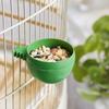 Round Bird Food Cup for Wire Cages, Hanging Bird Feeder for Small Birds