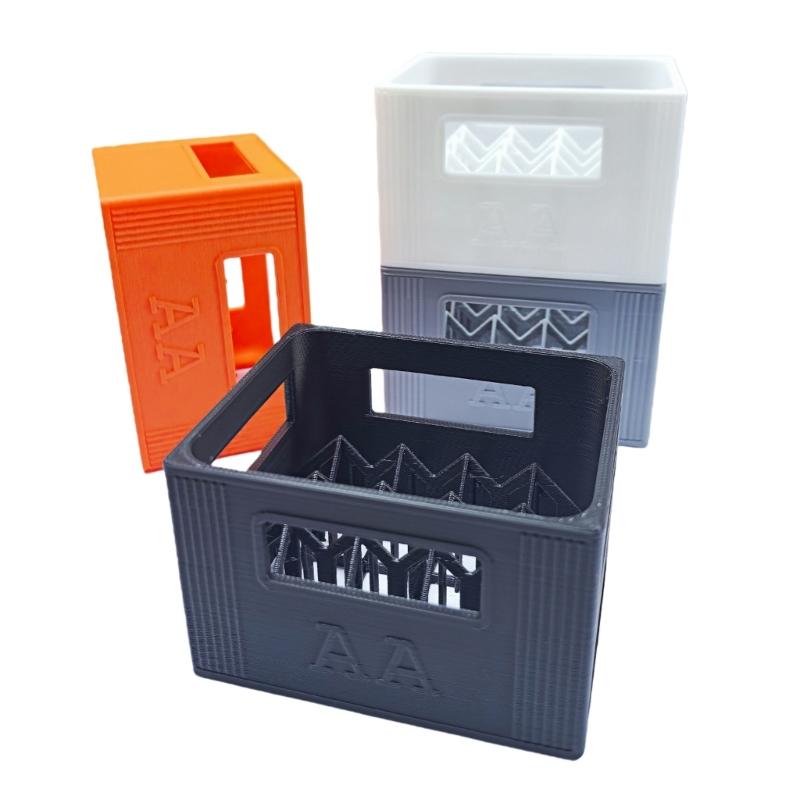 Fashionable Plastic Battery Organizers Box Large Capacity Batteries Storage Container with 30/20 Compartment