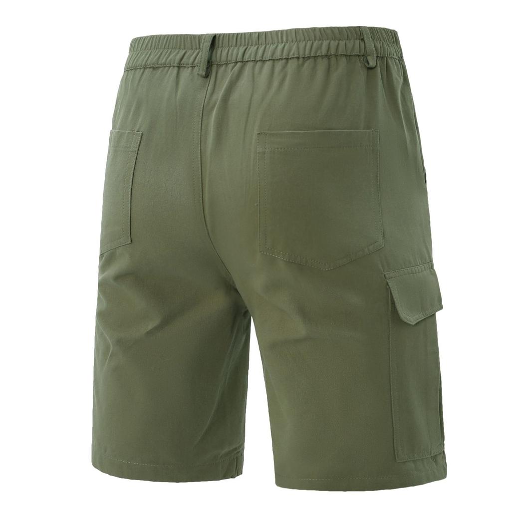 Men's Casual Sportswear -color Cargo Pants, Men's Multi-pocket Shorts