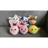 Farm Scene Mini House with 6pcs Animal Plush Toys Soft Stuffed Dolls & Mini Sandbag Plushies Cute Toy Set for Girls