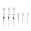 DAIYA GOLF Tomahawk Tee Line Short tees White & (6 total) TE-513