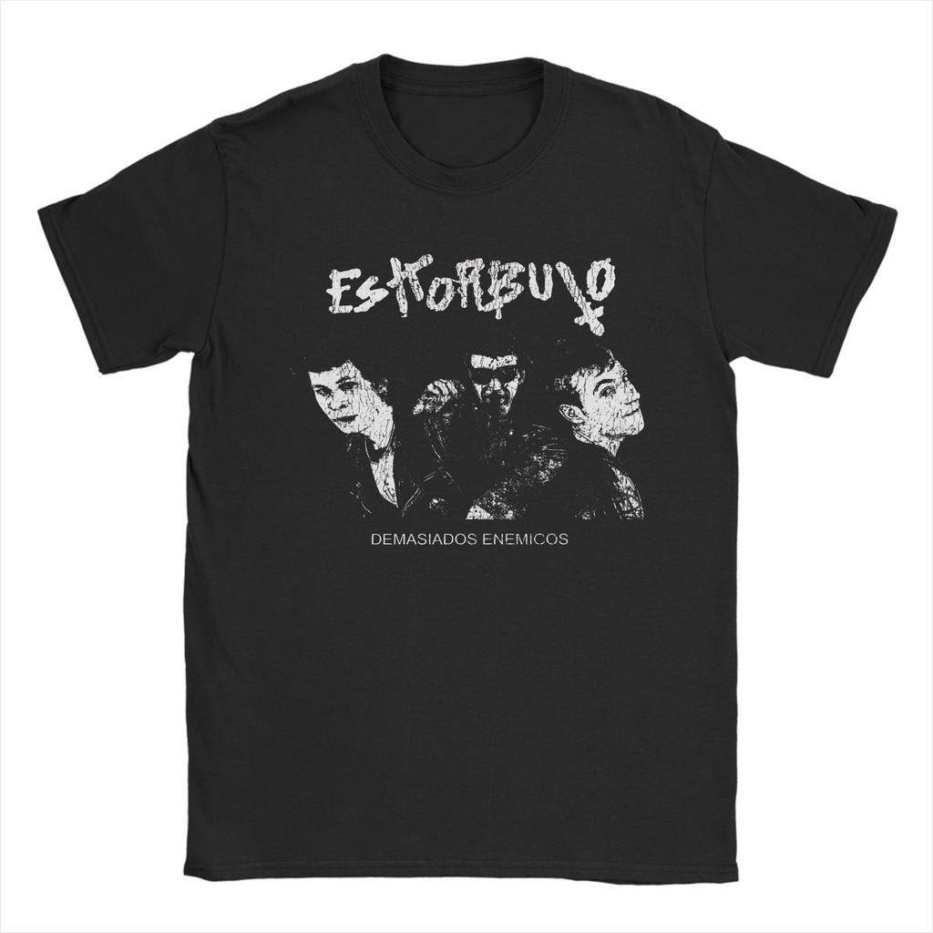 Men ESKORBUTO DEMASIADOS ENEMIGOS T-Shirts Clothes Summer Y2K Fun Short Sleeve T Shirt O-Neck Loose Tshirt Big Size 5XL 6XL