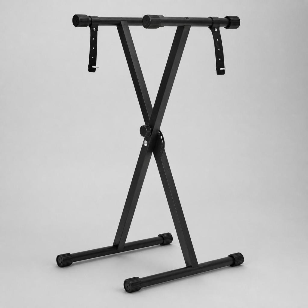 Cross-Shaped Frame Electronic Keyboard Stand Compact for Musicians