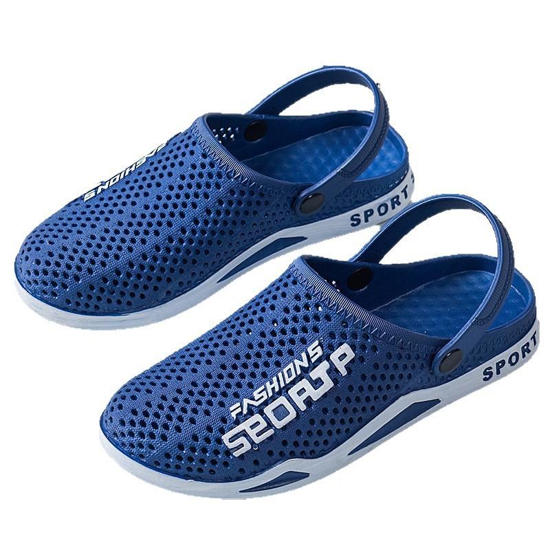 Slippers New Non-slip Cool Slippers Summer Dual-purpose Beach Wear Hole Shoes