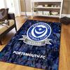 Portsmouth Football Club Carpet Rug for Living Room Bedroom Home Sofa Decoration,Kids Play Non-slip Floor Mat