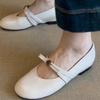 Model ze skóry owczej~ Francuskie buty pojedyncze damskie płaskie baleriny buty wieczorowe do spódnic są piękne i nie męczą, retro buty Mary Jane
