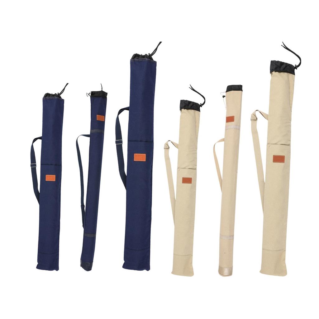 Fishing Rod Resistant Canvas Pouch Lightweight Large Capacity Travel Carry Gear Organizer
