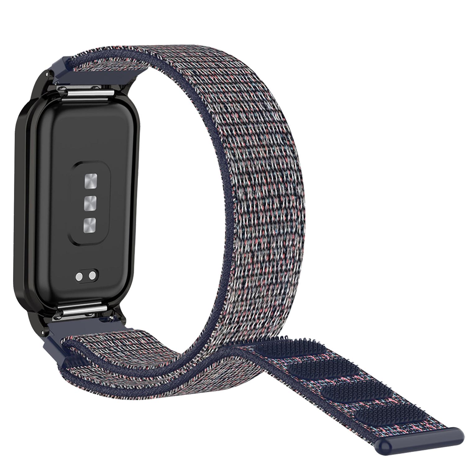 

For Redmi Band 2 Breathable Watch Strap Flexible Nylon Bracelet Smart Watch Band for Women/Men Navy Blue