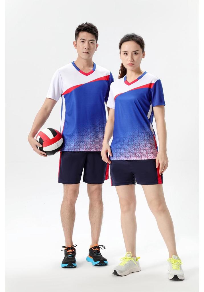 Women's Professional Volleyball Uniform - Short Sleeve Sportswear Set for Teams and Competitions