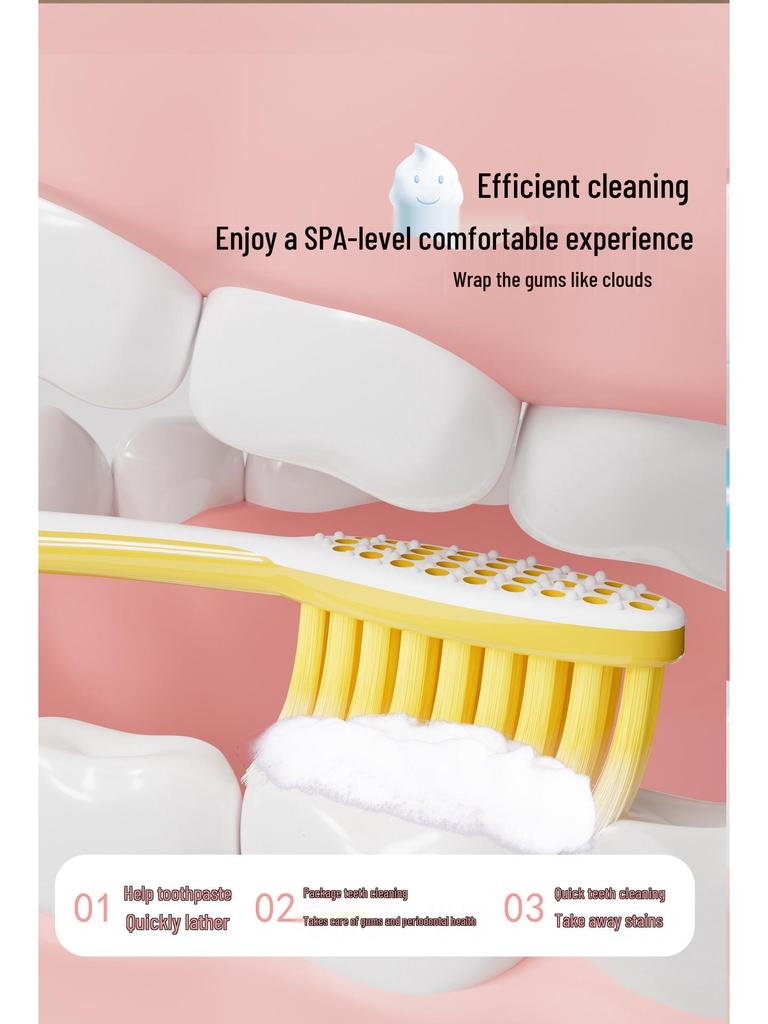 20-Piece Soft Bristle Toothbrush Set with Plastic Travel Case for Adults
