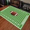 Padrão de Campo de Futebol Americano Tapete de Equipe Tapete Antiderrapante Fãs de Esportes Decoração de Casa Sala de Estar Sofá Sala de Jogos Tapete de Chão Verde
