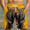 Summer Men's 3D Printed Beach Pants Fashion Versatile Trend Breathable Casual Vacation Style