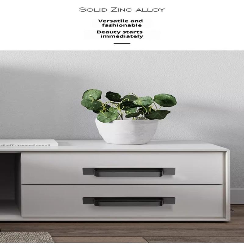 Alüminyum Alaşım Deliksiz Kulplu Cam Sürgülü Kapı Pencere Çekmece Dolap İt-Çek Banyo Çıkartması Kapı Kulpları