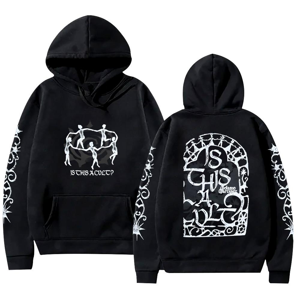 

Melanie Martinez Merch Sweatshirts Is This A Cult Hoodie Harajuku Fashion Women Men Clothing Casual Long Sleeve Pullovers XS чёрный