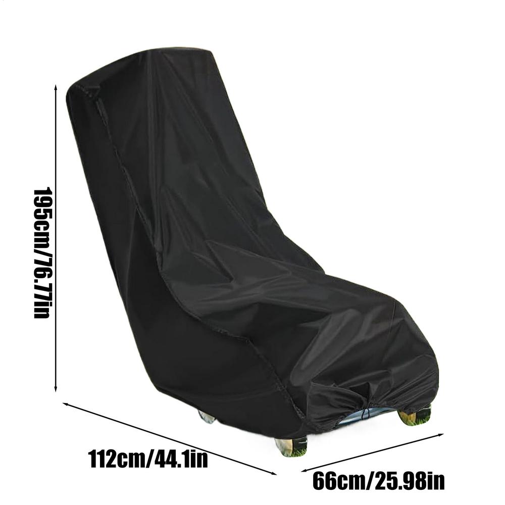 

Mower Cover Dustproof Tractor Protector Waterproof Mower Cover With Drawstring For Outdoors Garden Lawn Patio Garage Deck чорний