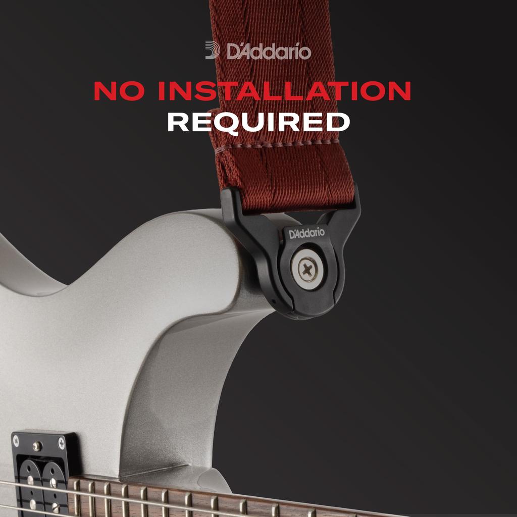 Guitar Strap Auto Lock Swivel Guitar Strap with Auto Mechanism PWSALSV00 [D'Addario] Lock/Swivel