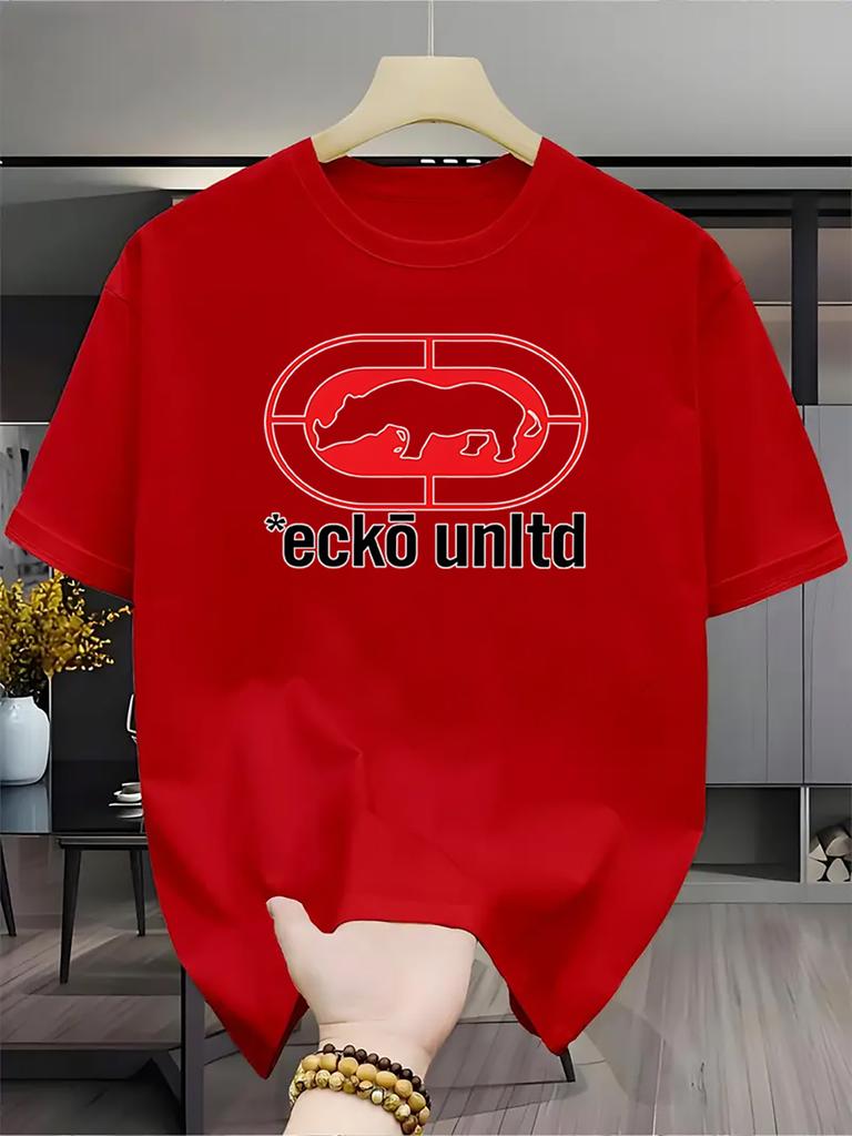 New Summer Luxury Mens Fashion Patterned Tshirt Round Neck Casual Trendy Y2k Highend Highquality Fitness Sports Tshirt
