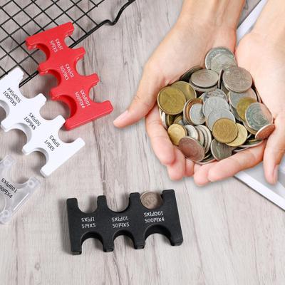Yousheng Madeni Para Tutucu Sert Kutu Düzenleyici Büyük Kapasiteli Taşınabilir Hafif Seyahat Madeni Para Ayırıcı Düzenleyici 6 Yuvalı
