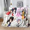 Cartoon Anime Inuyasha Throws Blanket for Sofa Bedding Couch Hiking Picnic Super Soft Cute kawaii Flannel Blanket birthday gift